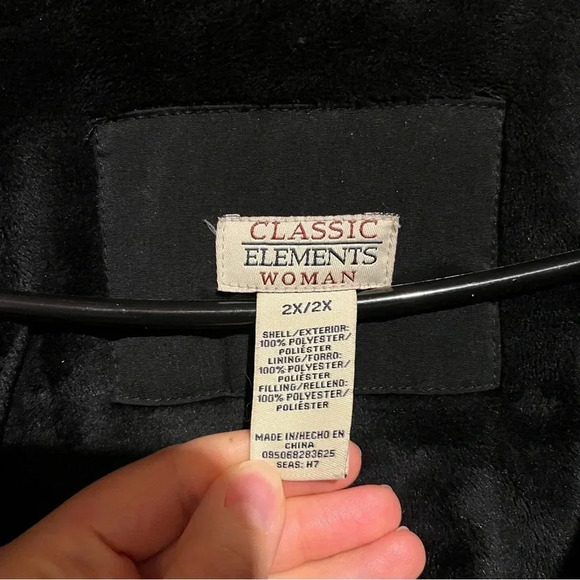 CLASSIC ELEMENTS Woman Women's Coat Soft Shell Jacket Black Size 2X - Picture 3 of 12